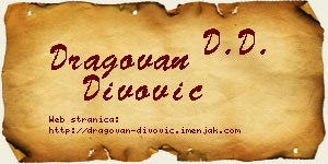 Dragovan Divović vizit kartica